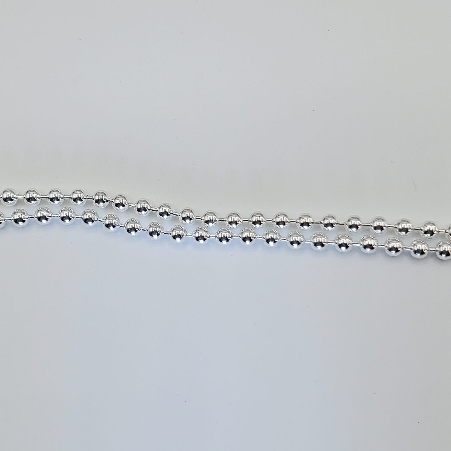 Sterling silver ball chain necklace