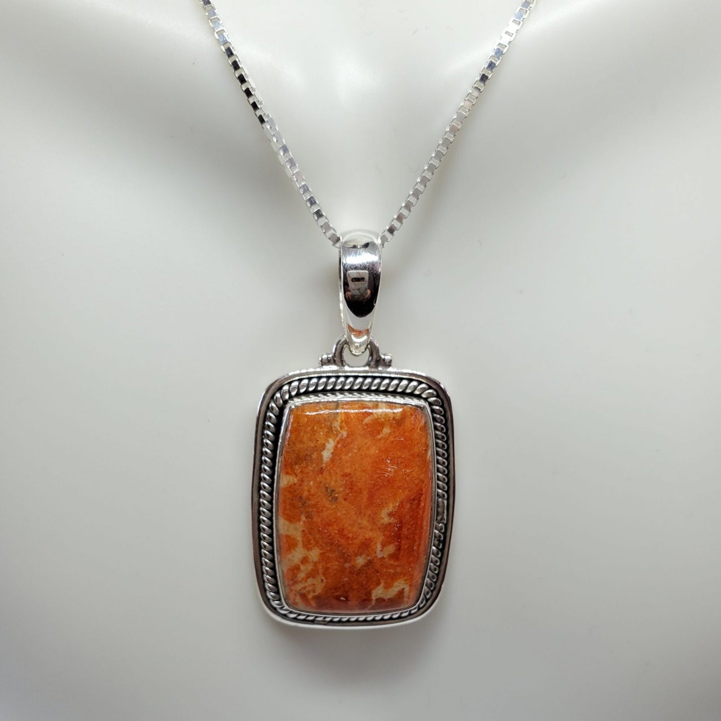 Sponge Coral Pendant with matching dangle earrings