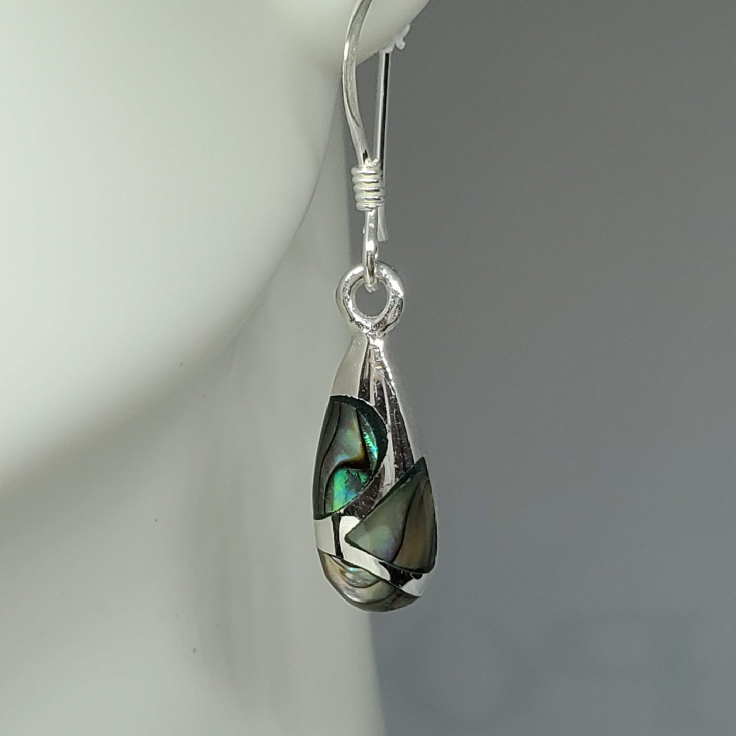 Abalone Teardrop Earring and Necklace Gift Set