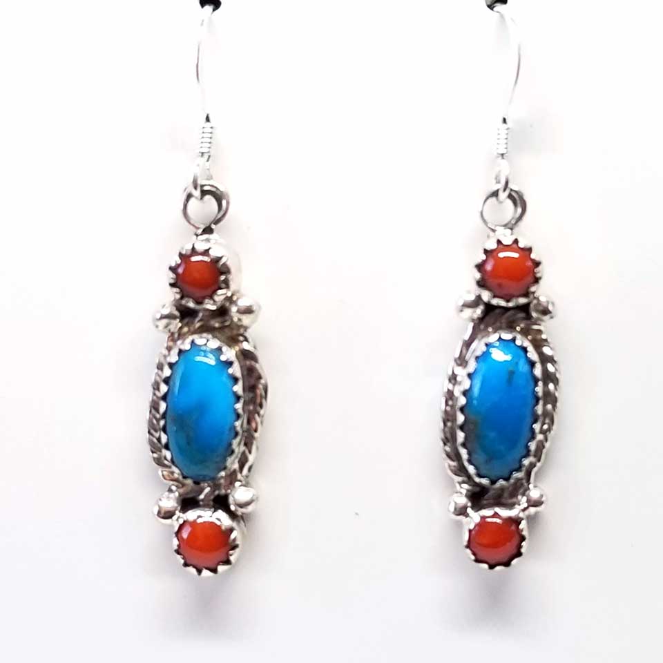 Native American Style Turquoise Dangle