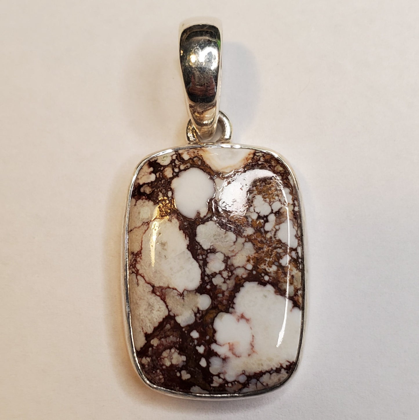 Wildhorse Agate Rectangle Pendant