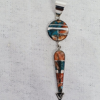 Spiny Turquoise Sterling Silver Pendant