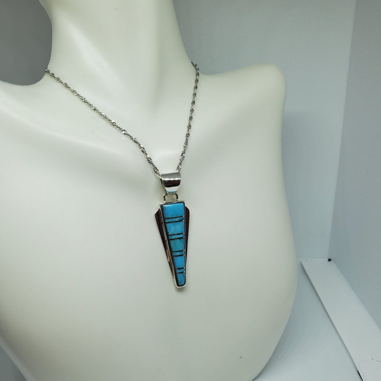 Turquoise Sterling Silver Gift Set with Pendant and Earrings