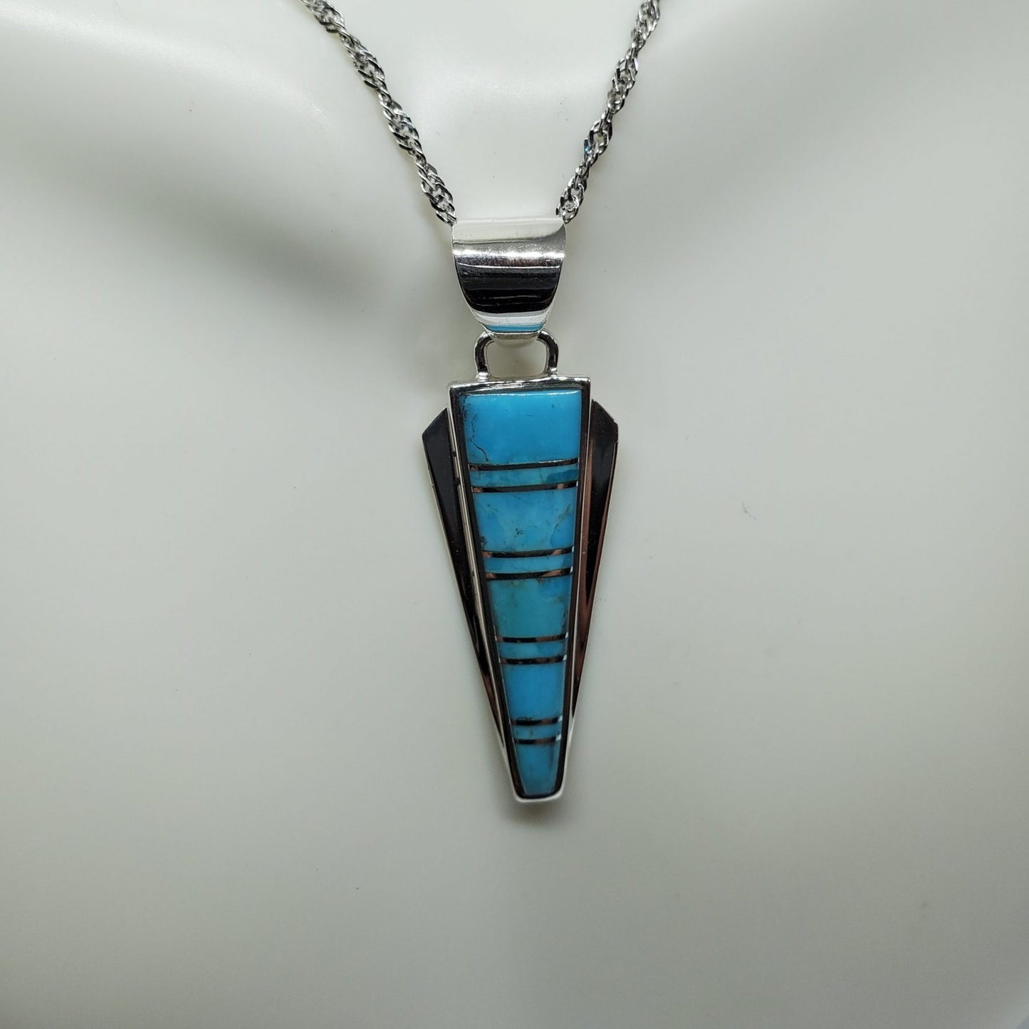 Turquoise Sterling Silver Gift Set with Pendant and Earrings