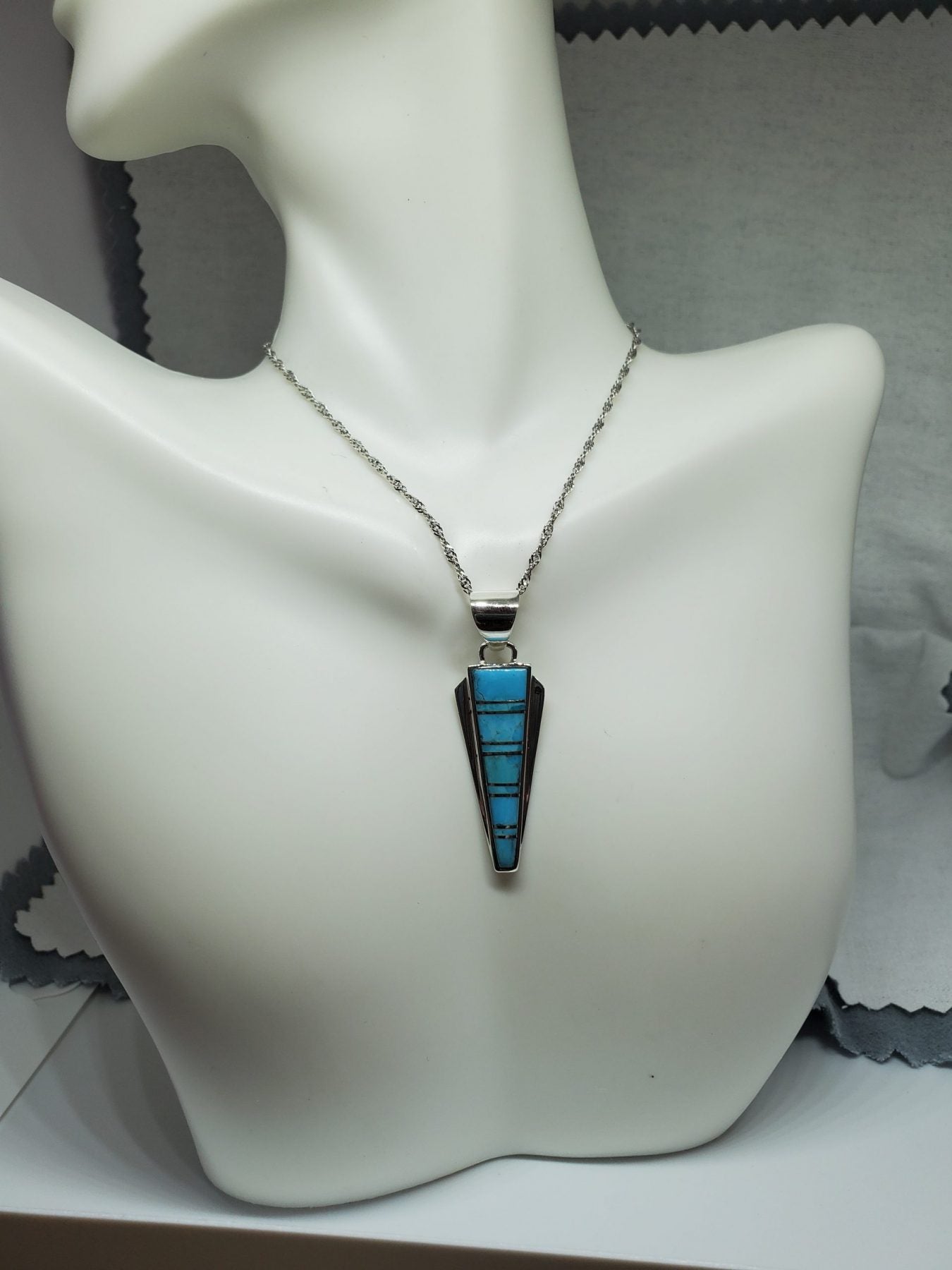 Turquoise Sterling Silver Gift Set with Pendant and Earrings