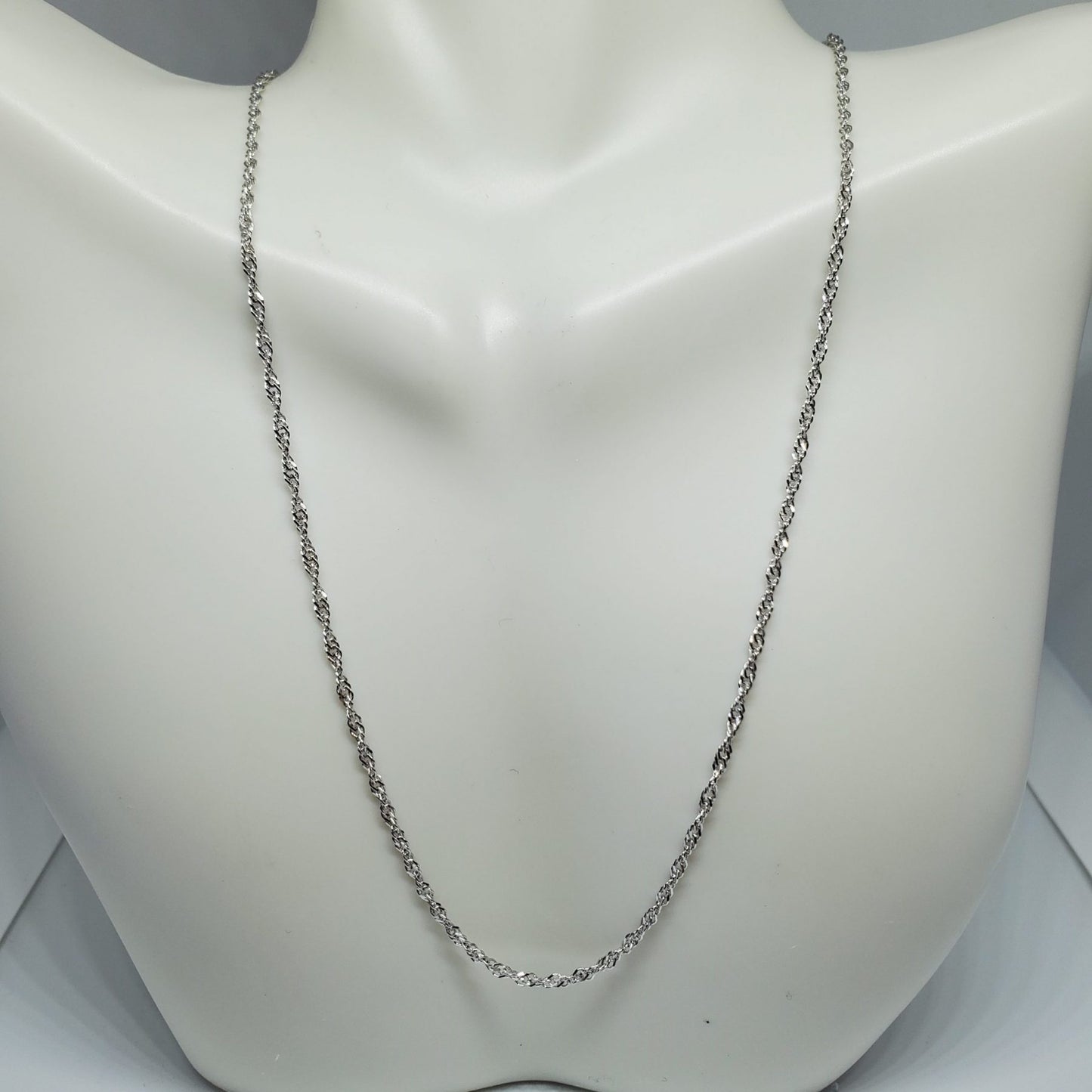 24" Italian Sterling Silver Milano Twist Adjustable Chain