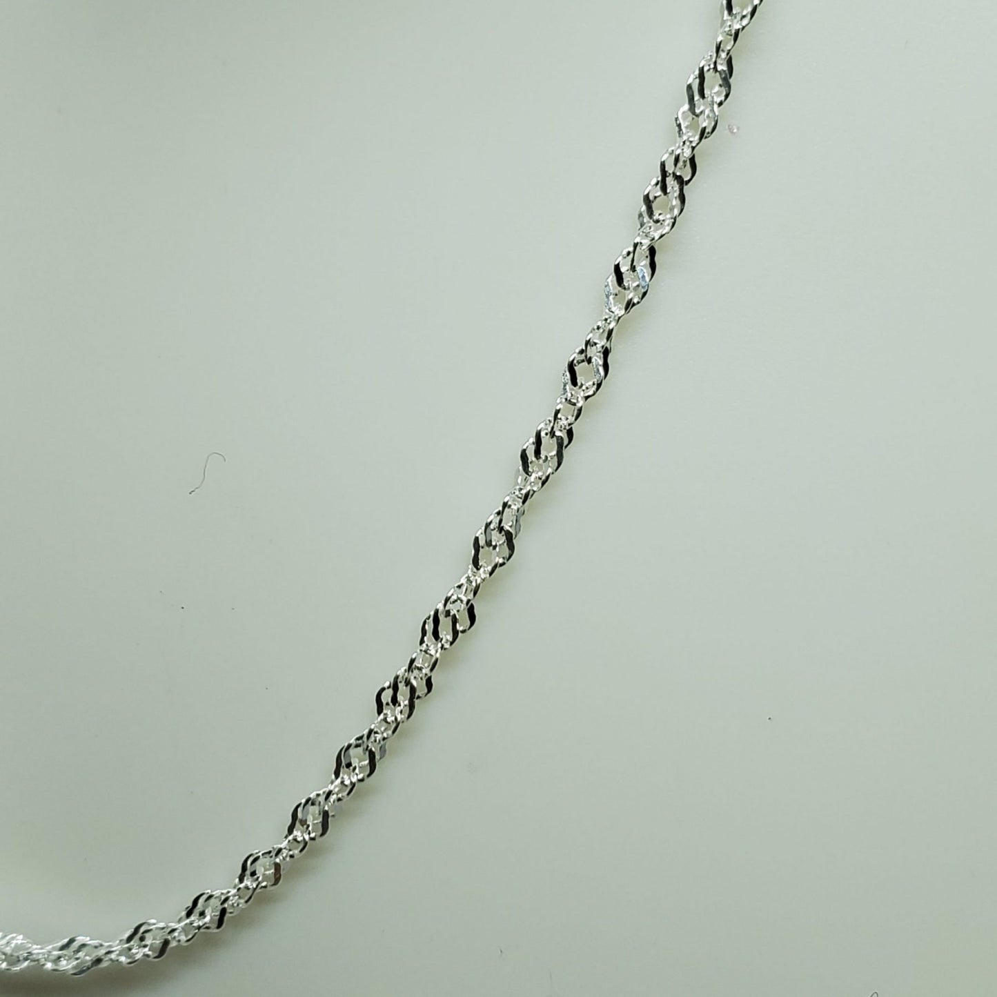 24" Singapore Chain .925 Solid Sterling Silver.