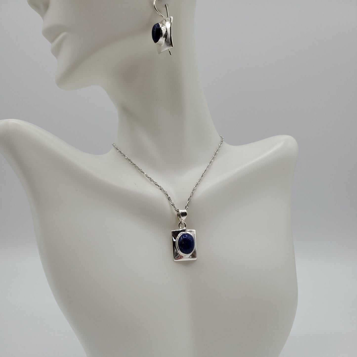 Lapis Lazuli Pendant and Earrings Gift Set