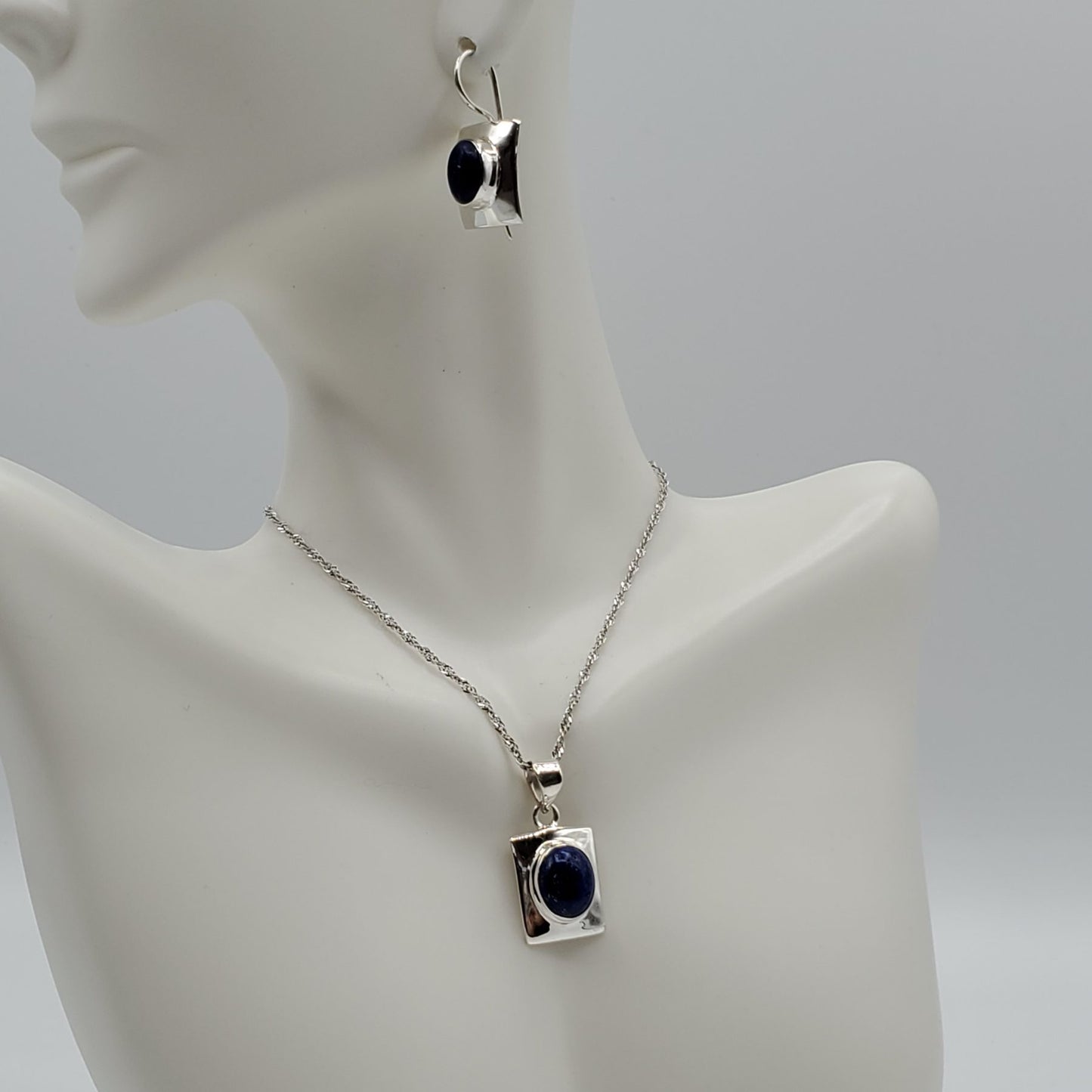 Lapis Lazuli Pendant and Earrings Gift Set