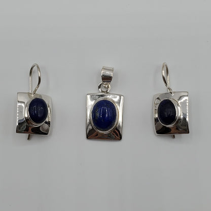 Lapis Lazuli Pendant and Earrings Gift Set