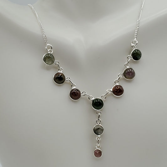 Sterling Silver Tourmaline Necklace