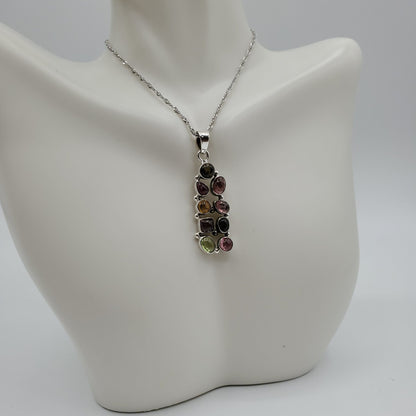 Sterling Silver Tourmaline Pendant