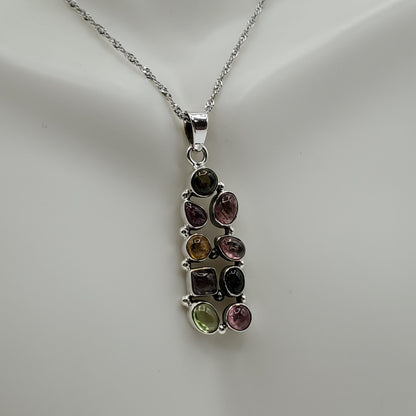 Sterling Silver Tourmaline Pendant