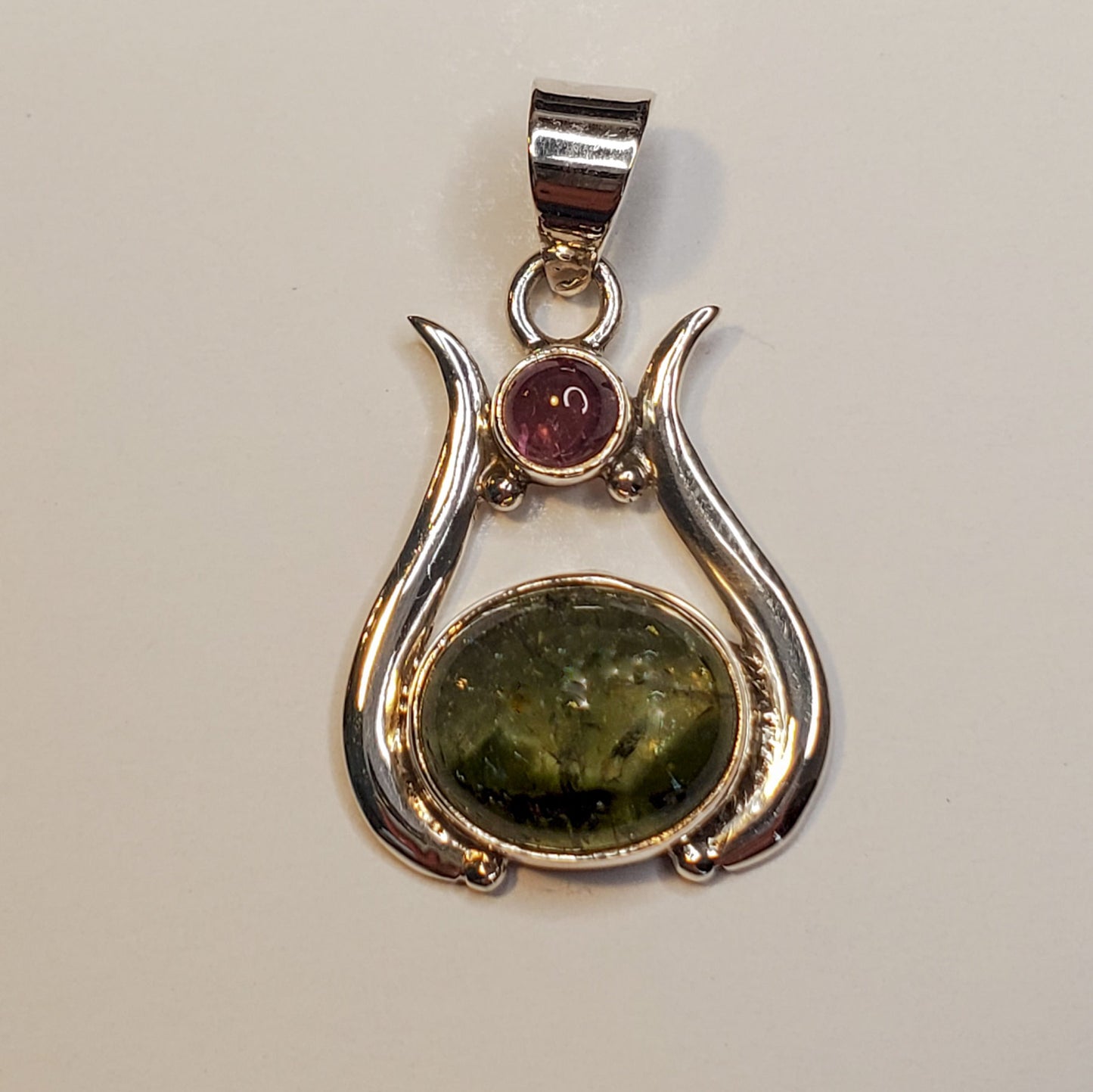 Sterling Silver Tourmaline Pendant