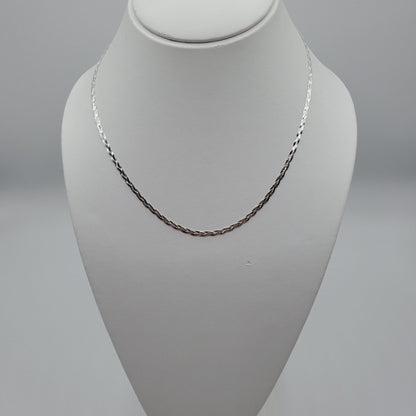 Sterling Silver Twist Chain 18"