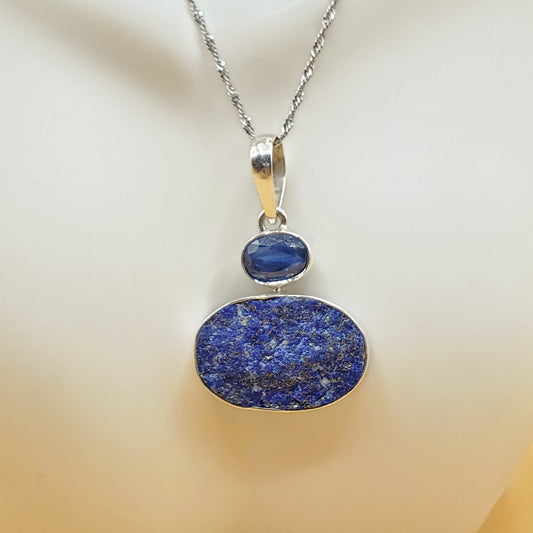 Lapis Lazuli Druzy Gift Set accented with Tanzanite gemstones