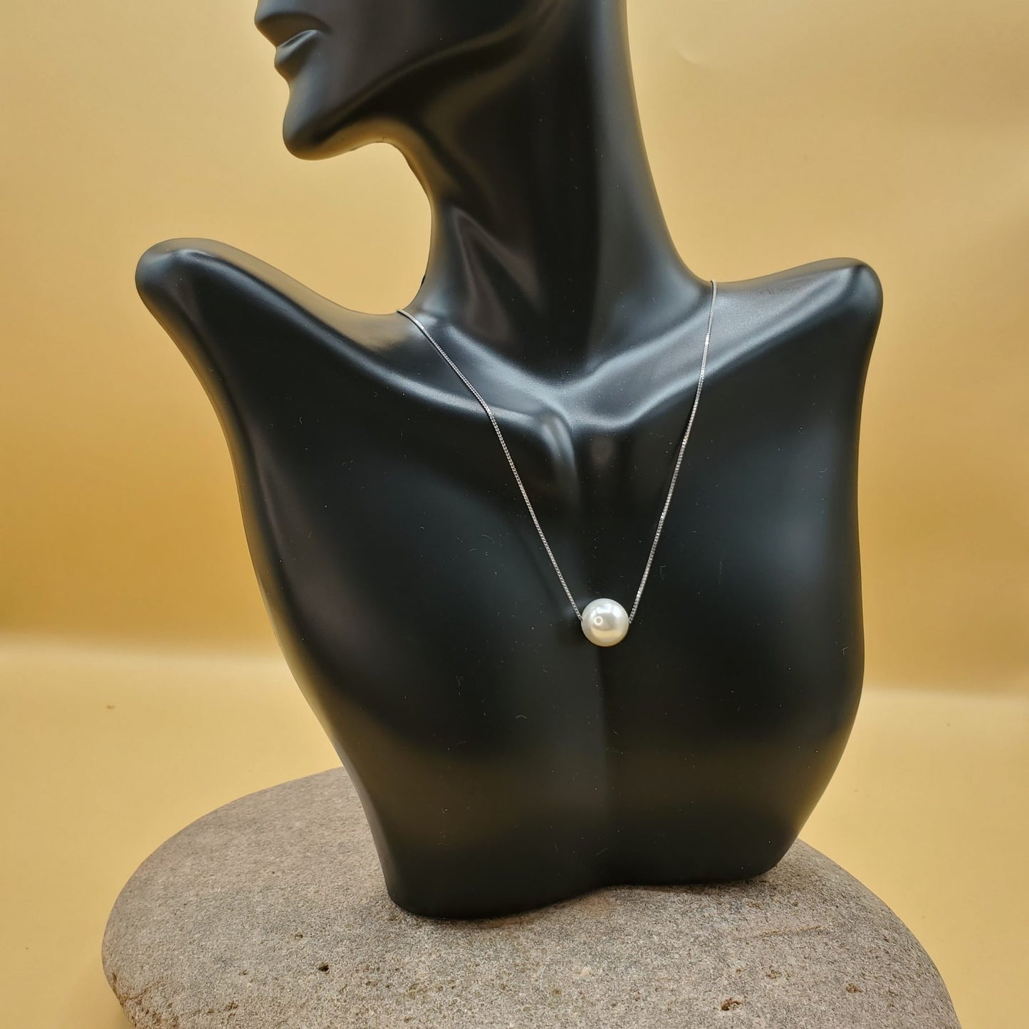 Cultured Pearl & Sterling Silver Pendant Necklace