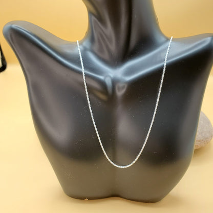 Loose Rope Chain .925 Solid Sterling 20"