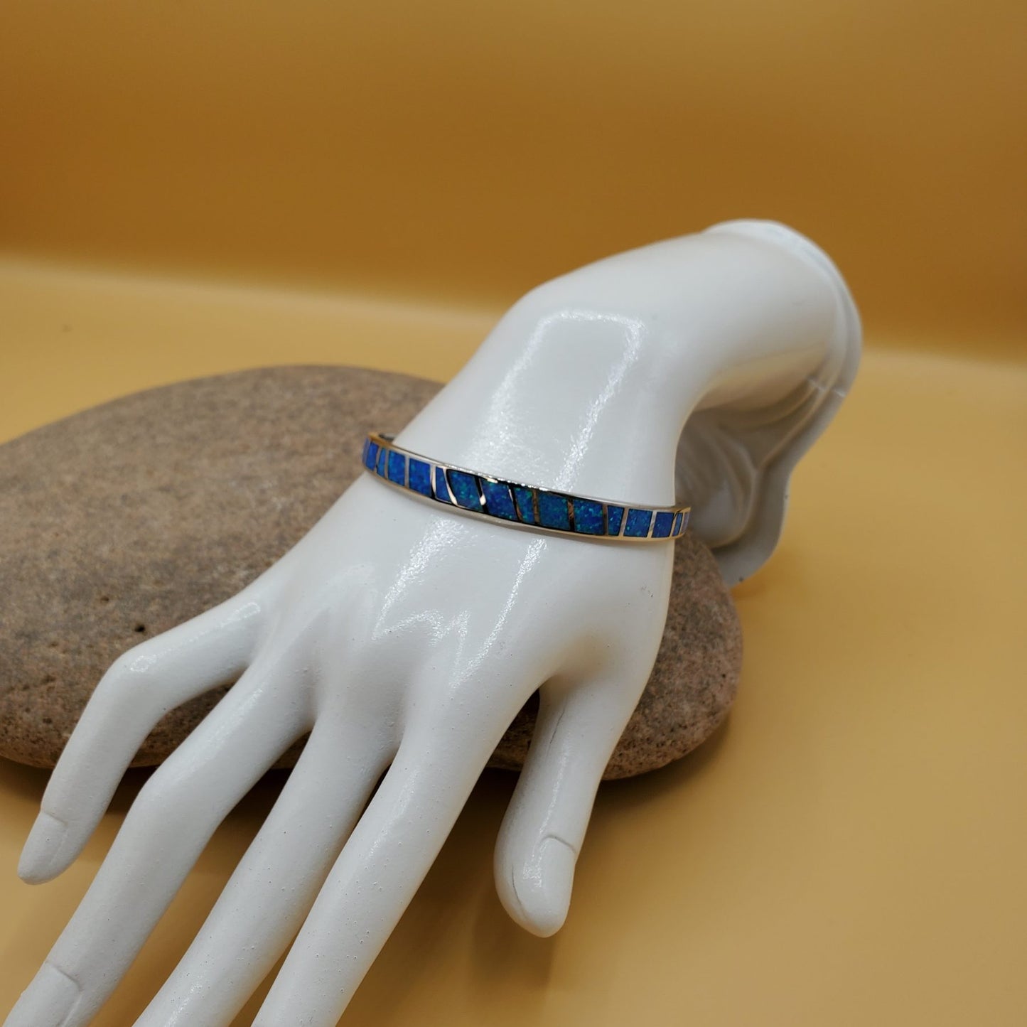 Blue Opal Cuff Bracelet