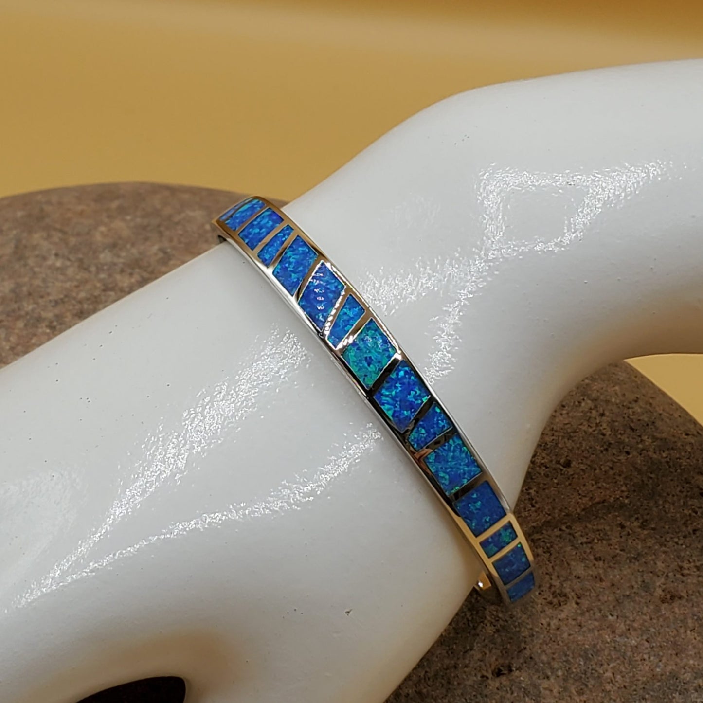 Blue Opal Cuff Bracelet