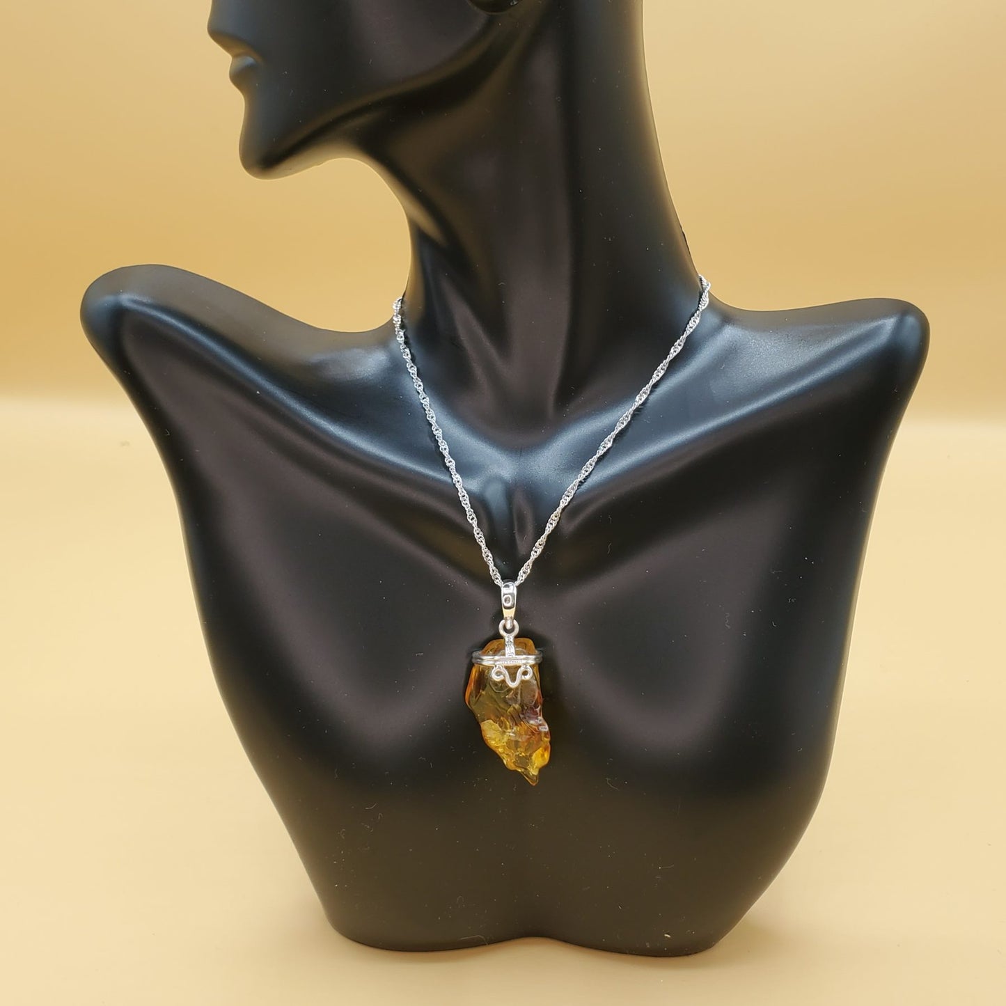 Yellow Amber Pendant