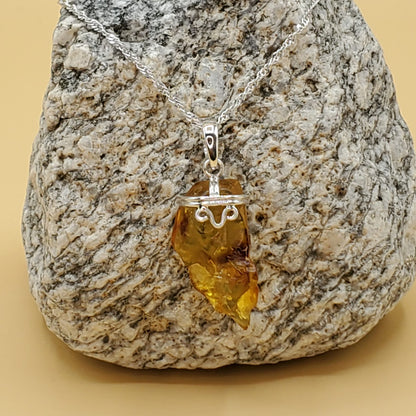 Yellow Amber Pendant