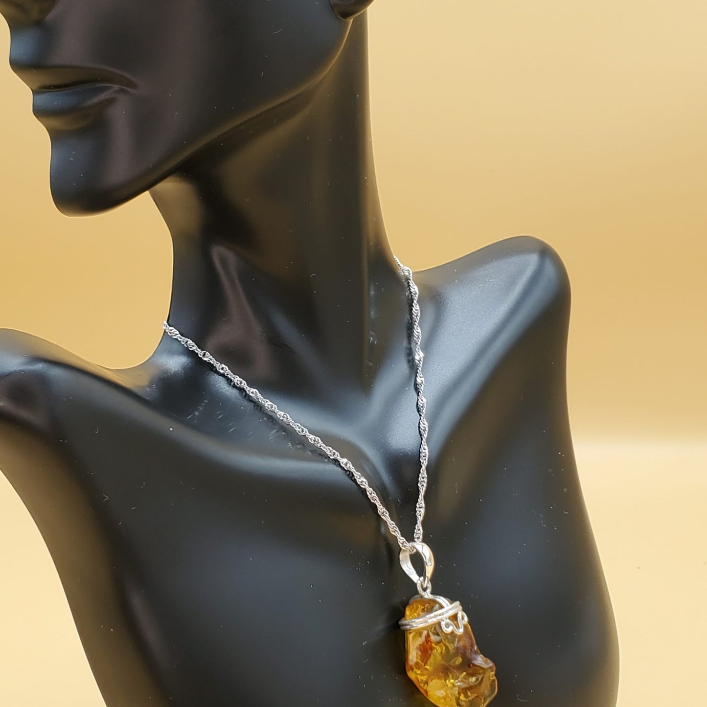 Yellow Amber Pendant