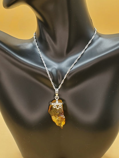 Yellow Amber Pendant