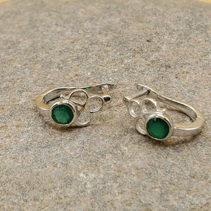 Green Onyx Earrings