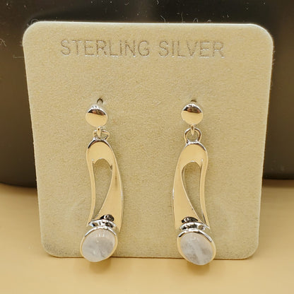 Moonstone Dangle Earrings