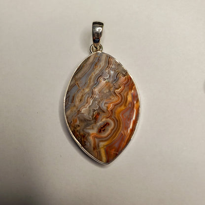 Crazy Lace Agate Pendant