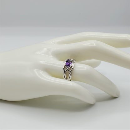 Amethyst Sterling Silver Ring