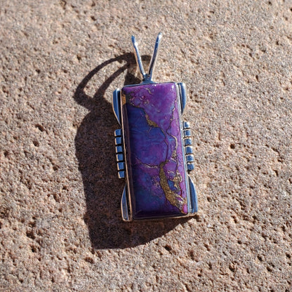 Mohave Purple Turquoise Pendant