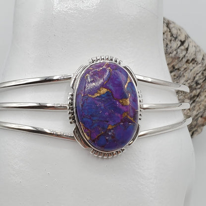 Mohave Purple Turquoise Cuff Bracelet