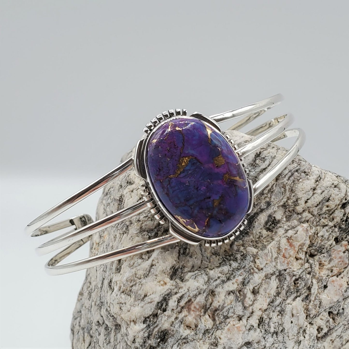 Mohave Purple Turquoise Cuff Bracelet