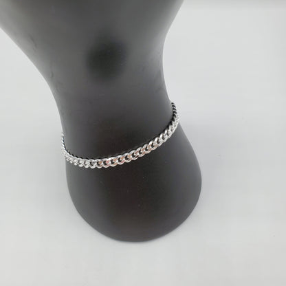 .925 Sterling Silver Chain link 7" bracelet