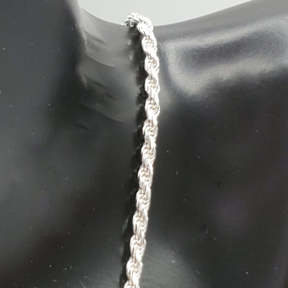 Twisted rope .925 Sterling Silver Chain