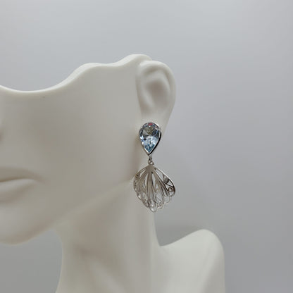 Blue Topaz Dangle Earrings