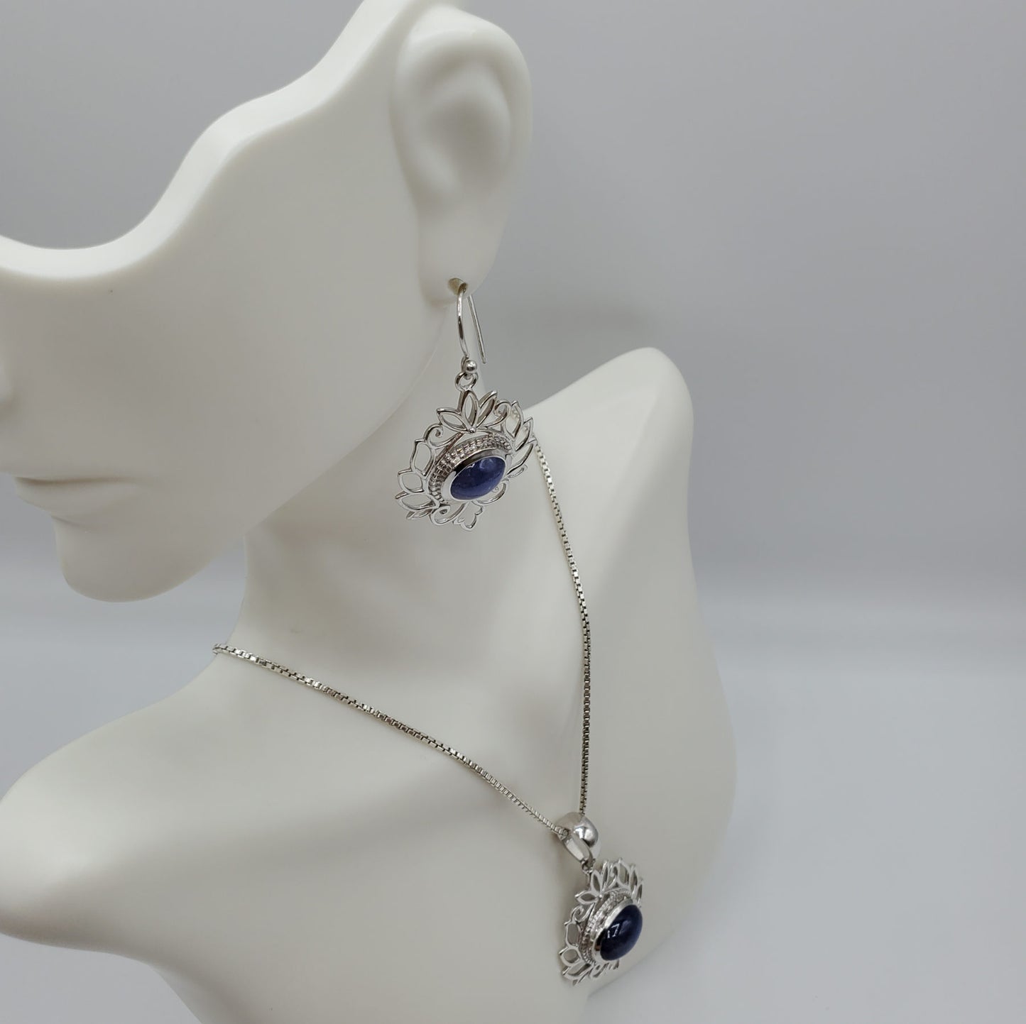 Tanzanite Necklace and Earring set.