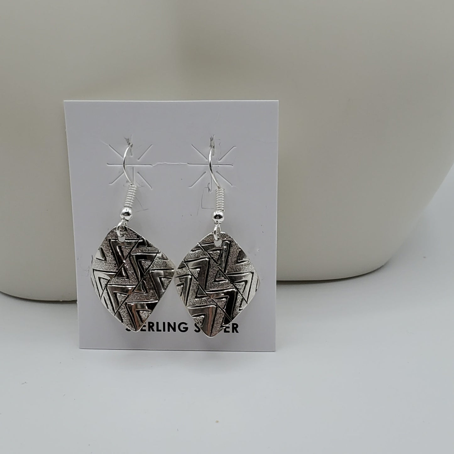 Modern design .925 Sterling Silver Earrings