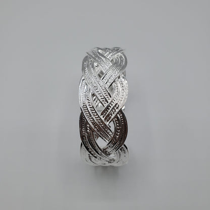 Trending Fashion .925 Silver 22mm Weaved Web Bracelet