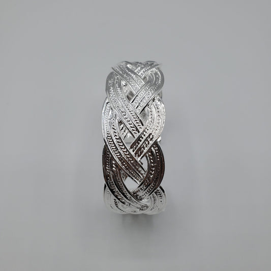 Trending Fashion .925 Silver 22mm Weaved Web Bracelet