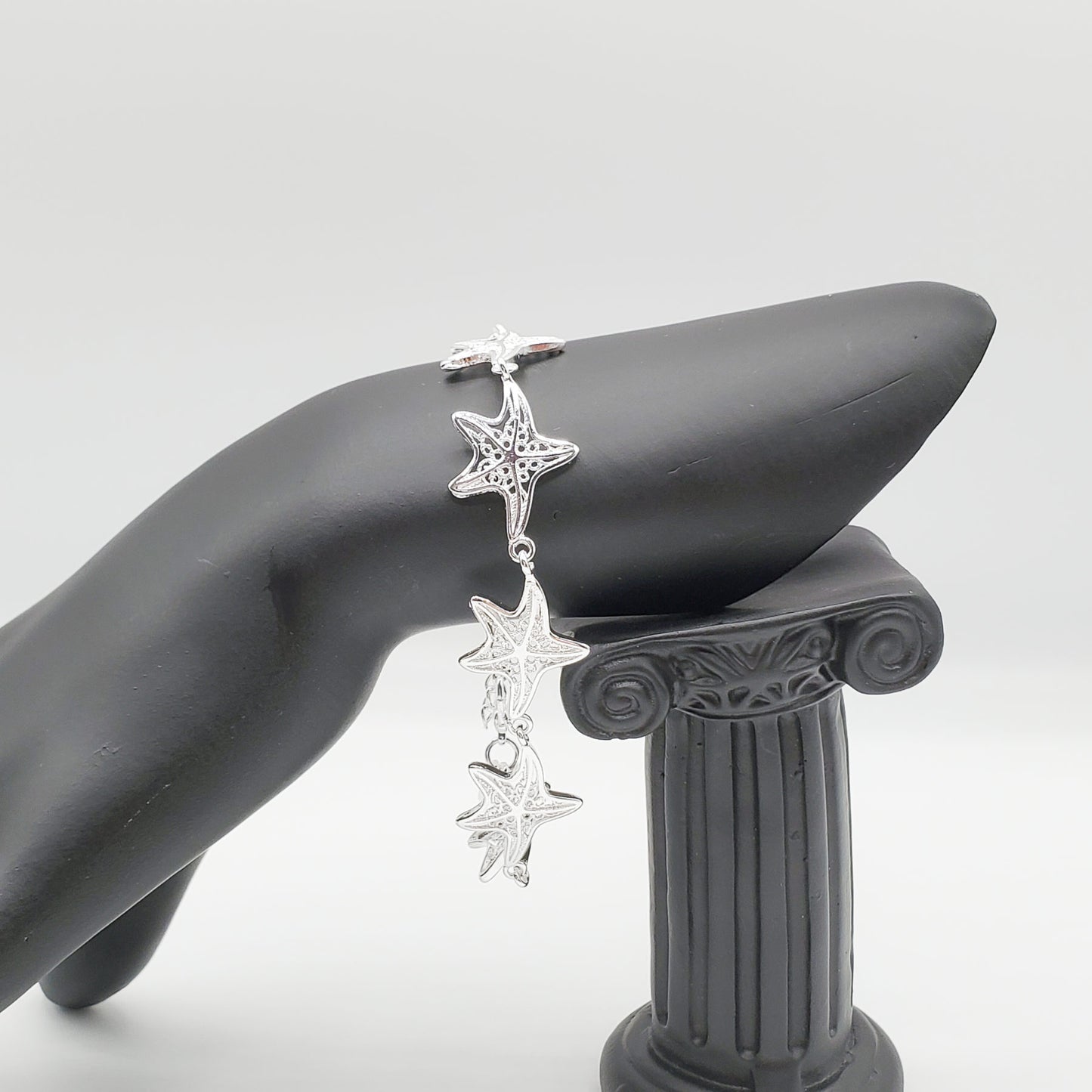 .925 Sterling Silver Starfish Bracelet