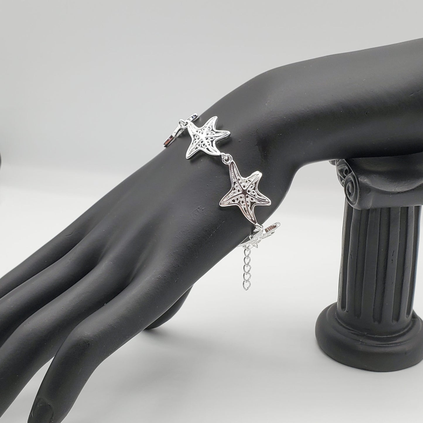 .925 Sterling Silver Starfish Bracelet