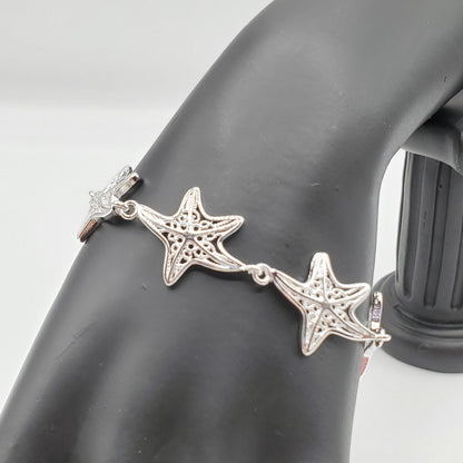 .925 Sterling Silver Starfish Bracelet