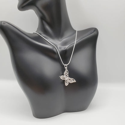 .925 Sterling Silver Butterfly necklace