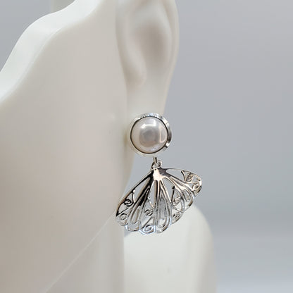 Cultured Pearl Dangle Earrings