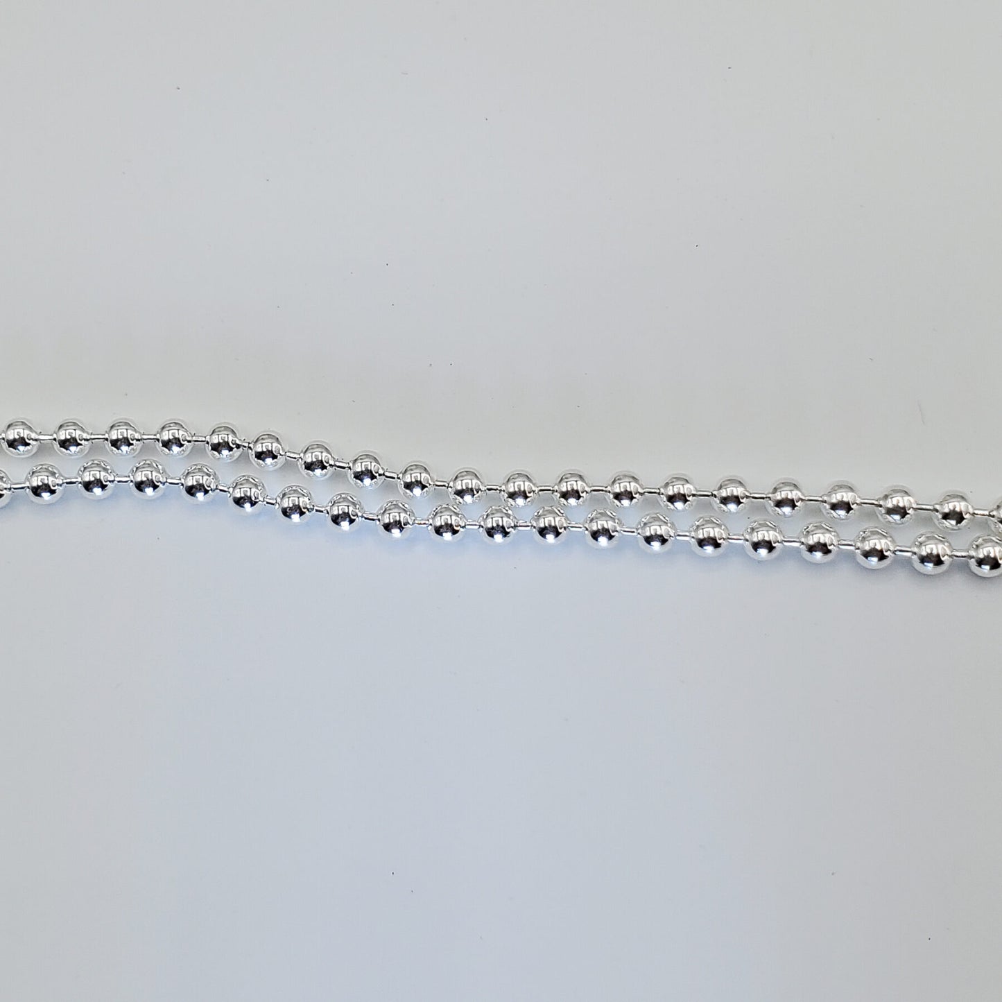 Sterling silver ball chain necklace