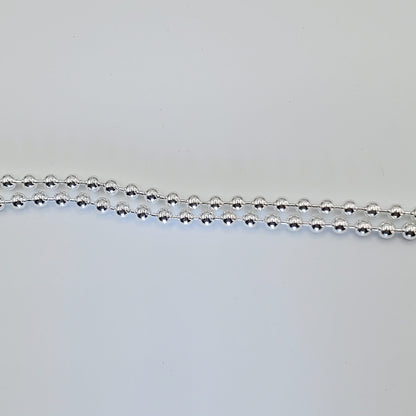 Sterling silver ball chain necklace