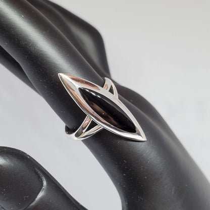 Statement Black Onyx .925 Sterling Silver Ring